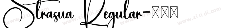 Strasua Regular字体转换